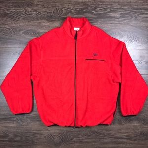 Speedo Men’s Vintage 2000s Full-Zip Outdoor Fleece Sweater Jacket Size Large